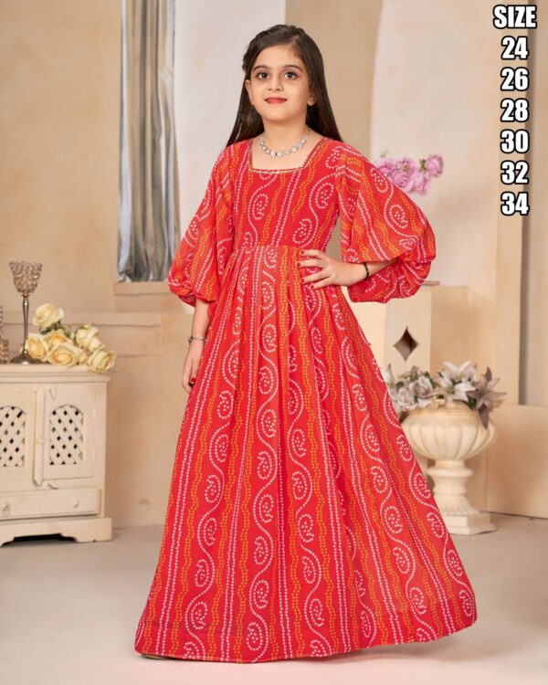 Designer Party Wear Stitched Heavy Georgette Gown For Kids| Latest Ceremonies Clothes For Kids|