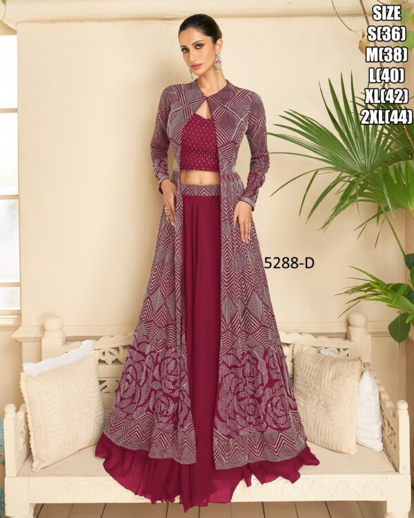 Exclusive Trendiest Collections Women's Party Wear Western Dress| Lehenga- Choli With Jacket For Wedding|