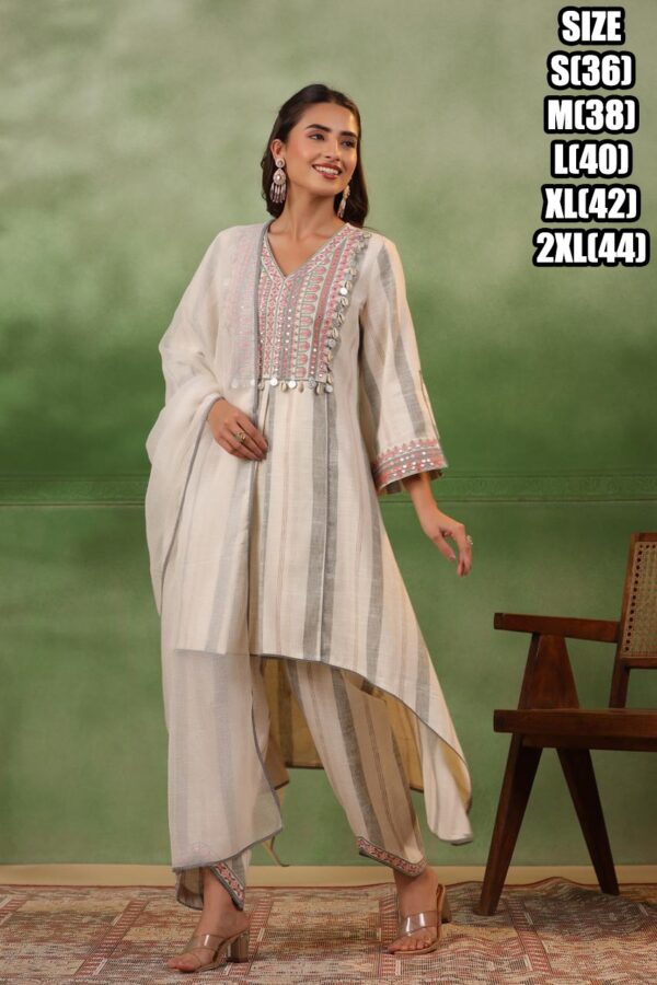 Summer Style Party Wear Women's Stitched Cotton Kurti-Pent Set| New Summer Collections For Festival