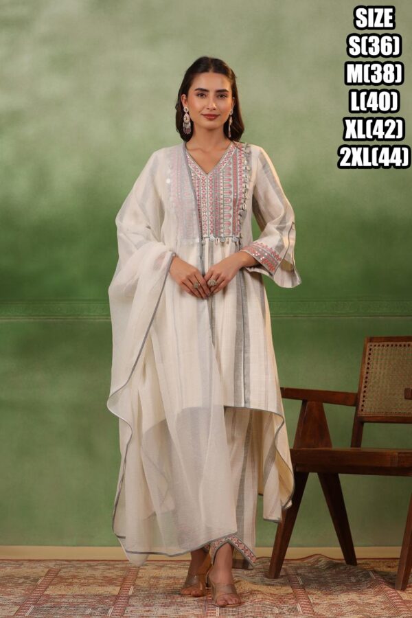 Summer Style Party Wear Women's Stitched Cotton Kurti-Pent Set| New Summer Collections For Festival