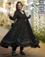 Traditional Wedding Wear Faux Georgette Beige Colour Salwar Suit| New Latest Salwar Suit With Dupatta|