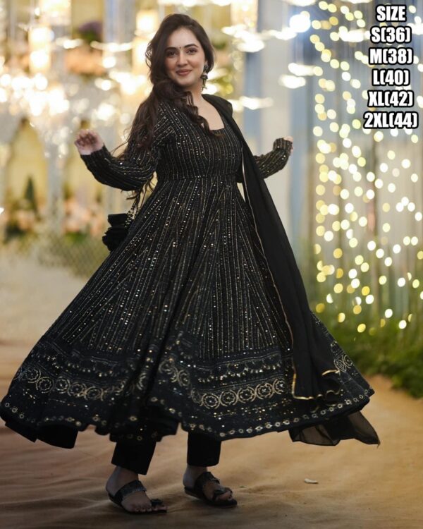 Traditional Wedding Wear Faux Georgette Beige Colour Salwar Suit| New Latest Salwar Suit With Dupatta|