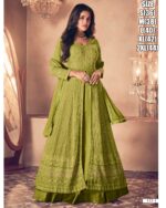 Exclusive A-3 Piece To Collections For Women's Wedding Wear Real Georgette Gown, Bottom With Nazmeen Dupatta| Traditional Outfits For Party.