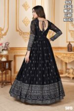 Exclusive Party Wear Designer Women's Georgette Gown With Dupatta| New Latest Collections For Wedding