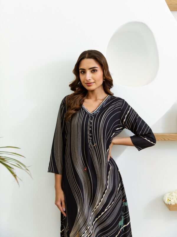 Women's Collections Festive Wear White Stitched Cotton Kurti-Plazzo Set| Latest Kurti Sets For Summer