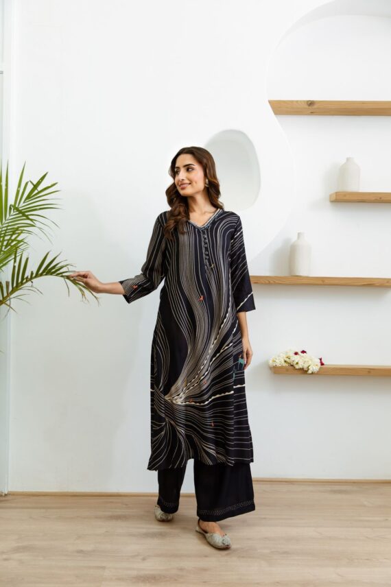 Women's Collections Festive Wear White Stitched Cotton Kurti-Plazzo Set| Latest Kurti Sets For Summer