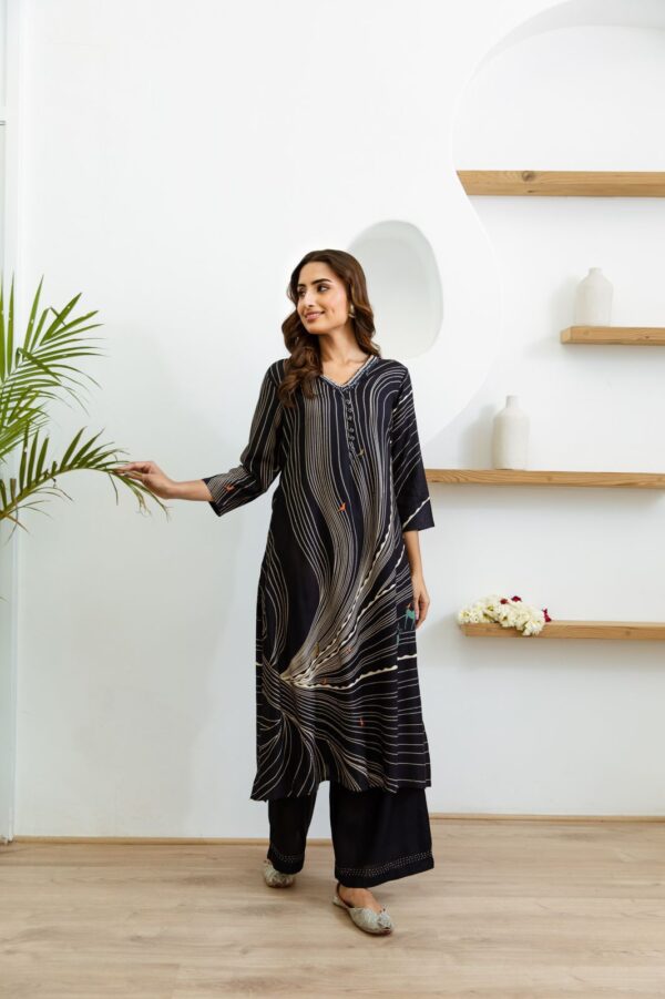 Women's Collections Festive Wear White Stitched Cotton Kurti-Plazzo Set| Latest Kurti Sets For Summer