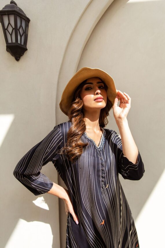 Women's Collections Festive Wear White Stitched Cotton Kurti-Plazzo Set| Latest Kurti Sets For Summer