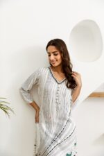 Women's Collections Festive Wear White Stitched Cotton Kurti-Plazzo Set| Latest Kurti Sets For Summer