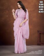 Party Wear Designer Ready To Wear Satin Silk Saree With Blouse| Exclusive Sarees Collection For Women