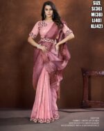 Sea Blue Colour Women's Wedding Wear Banarsi Crush Silk Saree With Blouse| Latest Designer Saree For Girls