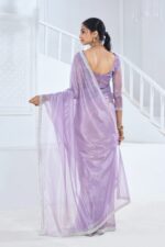 New Exclusive Collections For Women's Wear Swroski Saree With Soft Organza Handwork Blouse