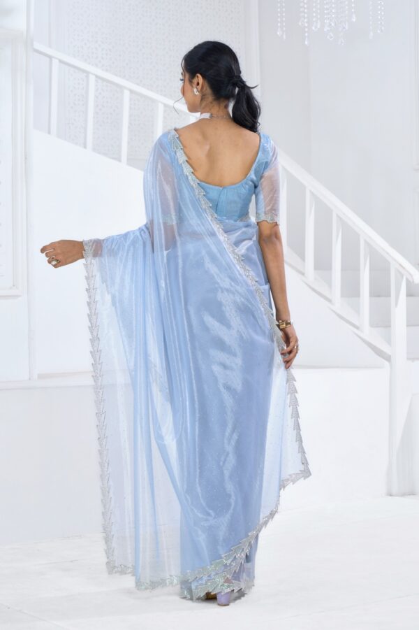 Party Wear Designer Un-Stitched Swroski Saree With Blouse| New Ethnic Sarees Collection For Women