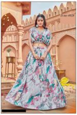 Elegant Women's Wear Heavy Georgette With Beautiful Handwork Crop-Top With Skirt For Parties