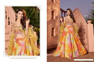 Haldi Special Outfit For Women's Wear Stitched Heavy Silk Embroidered Lehenga Choli