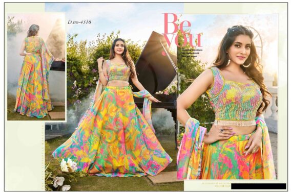 Latest New Designer Women's Party Wear Stitched Heavy Silk Embroidered With Handwork Lehenga Choli