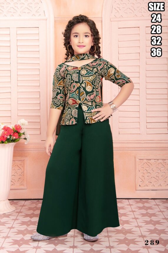 Designer Kid's Wear Georgette And Soft Net With Embroidered Work Functional Outfits.