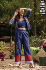 Summer Vibes Women's Wear Stitched Pure Cotton Stylish Cool Top-Bottom With Jacket