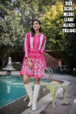 Summer Vibes Women's Collection New Summer Style Cotton Western Tunic Top For Parties