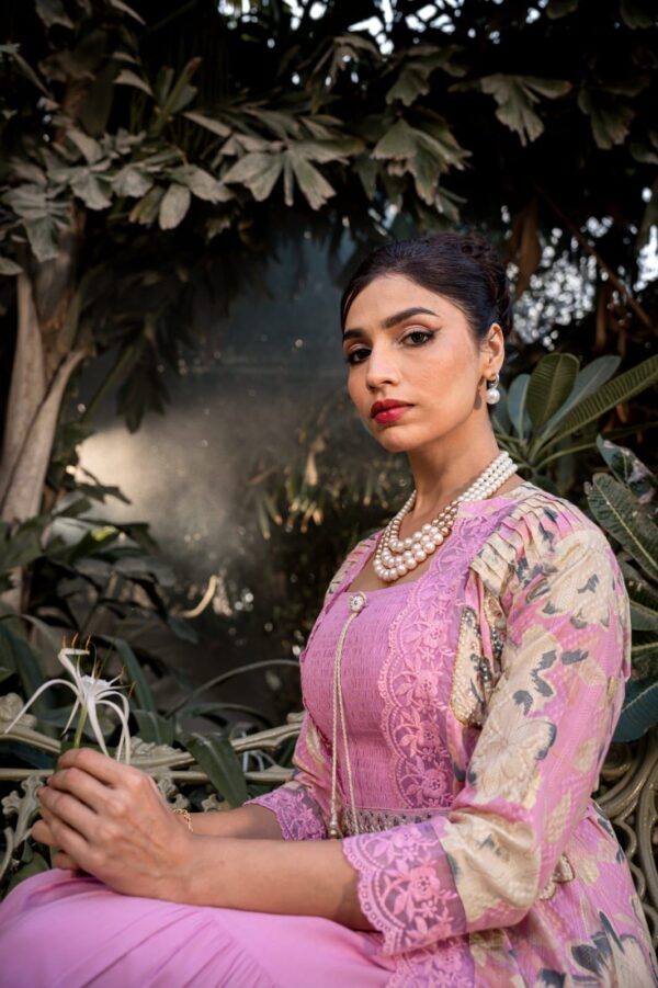 Summer Collections For Women's Wear Stitched Pure Cotton Designer Shrug Set With Belt