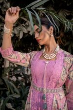 Summer Collections For Women's Wear Stitched Pure Cotton Designer Shrug Set With Belt