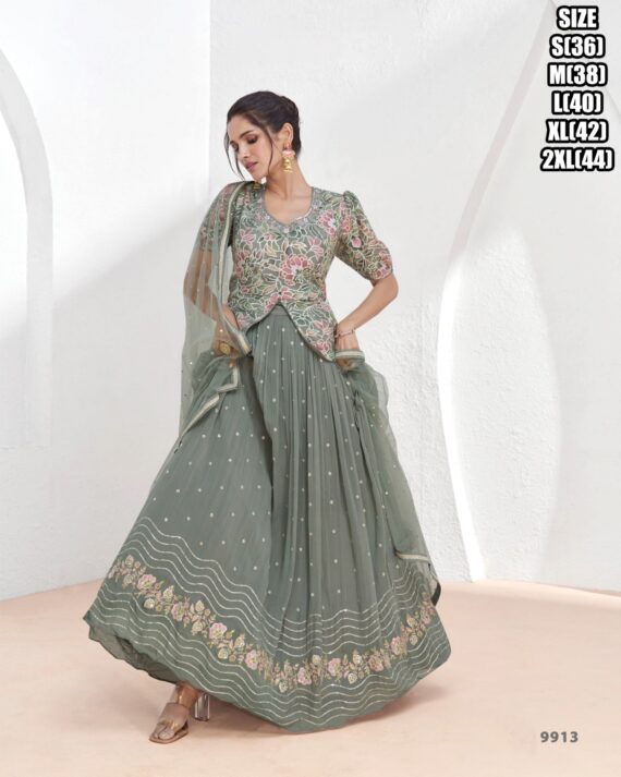 Trendiest Collection For Women's Real Georgette With Embroidered Designer Crop Tops