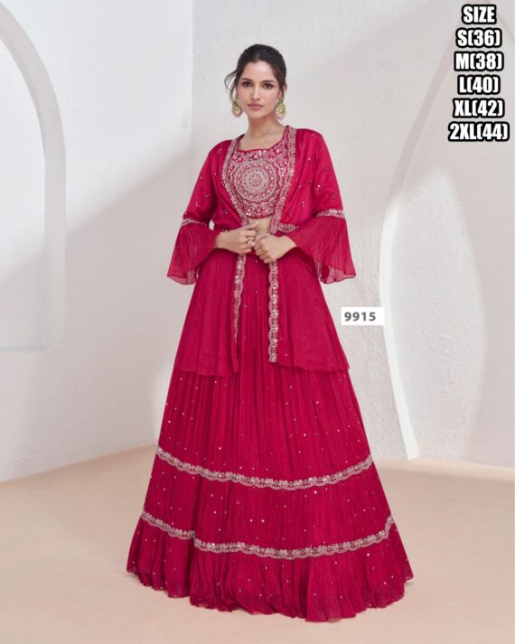 Trendiest Collection For Women's Real Georgette With Embroidered Designer Crop Tops