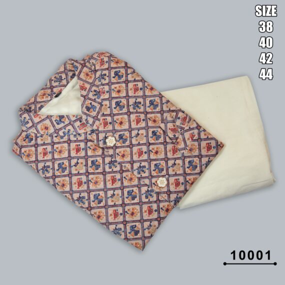 Men's Festive Wear Silk Mastani Kurta-Pajama With Lakhnowi And Sequence Work Koti