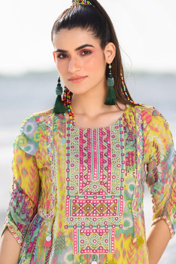 Women's Collection Georgette Kurti With Dhoti Set| New Summer Style Fancy Designer Kurti Sets For Girls