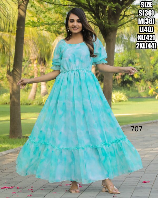 Exclusive Summer Style Women's Georgette Maxi Dress For Party| Stitched Girl's Dresses For Casual Occasions