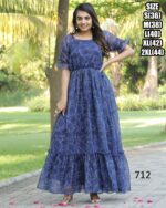 Exclusive Summer Style Women's Georgette Maxi Dress For Party| Stitched Girl's Dresses For Casual Occasions