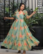 Exclusive Summer Style Women's Georgette Maxi Dress For Party| Stitched Girl's Dresses For Casual Occasions