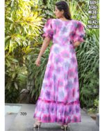 Exclusive Summer Style Women's Georgette Maxi Dress For Party| Stitched Girl's Dresses For Casual Occasions