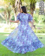 Exclusive Summer Style Women's Georgette Maxi Dress For Party| Stitched Girl's Dresses For Casual Occasions