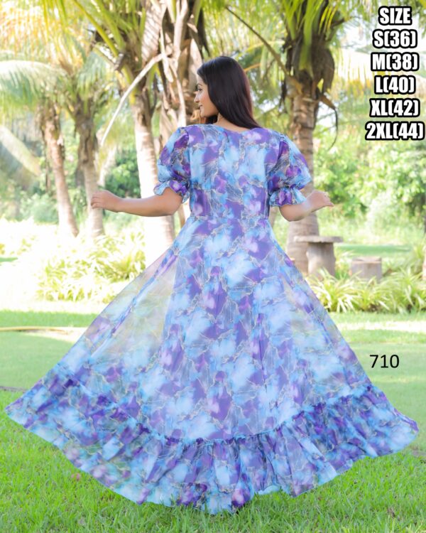 Exclusive Summer Style Women's Georgette Maxi Dress For Party| Stitched Girl's Dresses For Casual Occasions