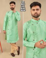 Ethnicrang Men's Wear Silk Jequard Latest Kurta With Pajama For Occasions