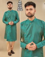 Ethnicrang Men's Wear Silk Jequard Latest Kurta With Pajama For Occasions