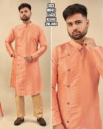 Ethnicrang Men's Wear Silk Jequard Latest Kurta With Pajama For Occasions