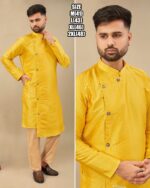 Ethnicrang Men's Wear Silk Jequard Latest Kurta With Pajama For Occasions