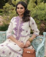 White Pure Cotton Embroidered Work Summer Style Women's Wear Tunic