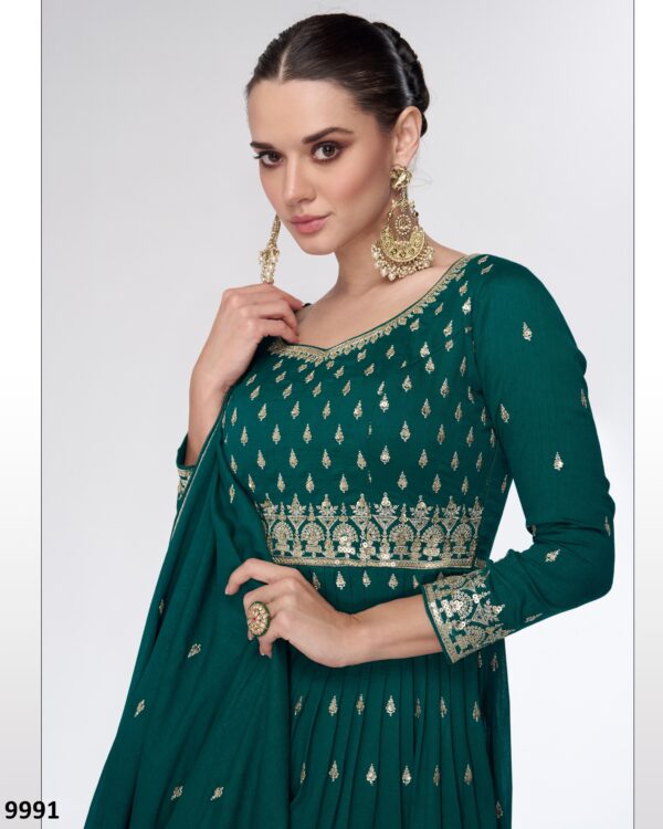 Traditional Wear Premium Silk Designer Top Sarara With Dupatta For Women