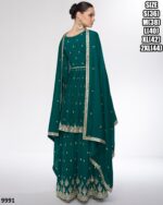 Traditional Wear Premium Silk Designer Top Sarara With Dupatta For Women