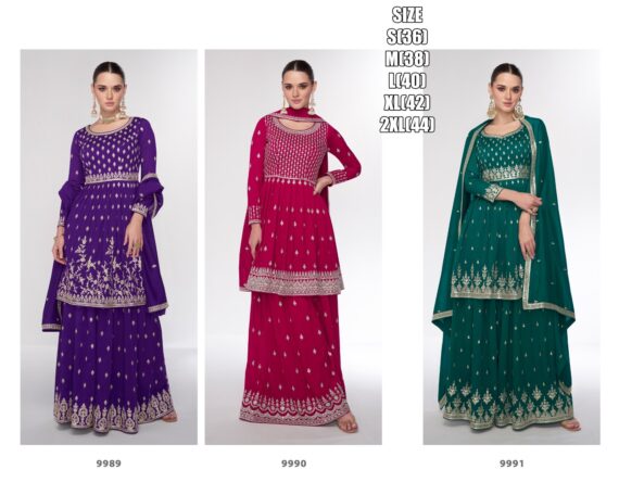 Traditional Wear Premium Silk Designer Top Sarara With Dupatta For Women