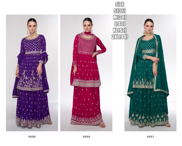 Traditional Wear Premium Silk Designer Top Sarara With Dupatta For Women