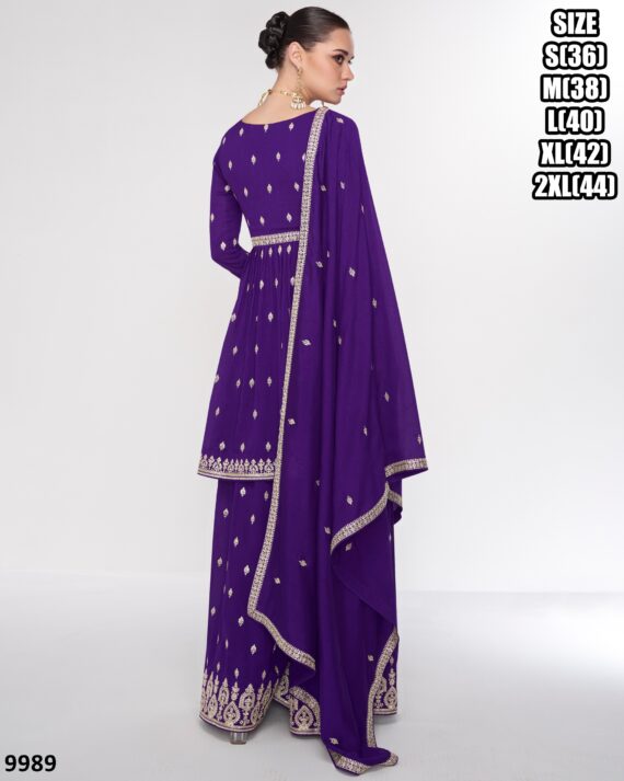 Traditional Wear Premium Silk Designer Top Sarara With Dupatta For Women