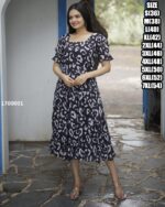 Elegant Party Wear Faux Georgette Heavy Digital Printed Western Maxi Dress