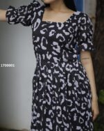 Elegant Party Wear Faux Georgette Heavy Digital Printed Western Maxi Dress