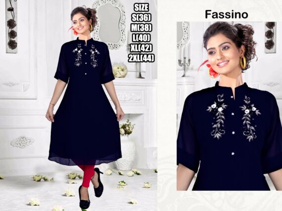 Festive Wear Imported Fabric Western Wear Kurti For Women