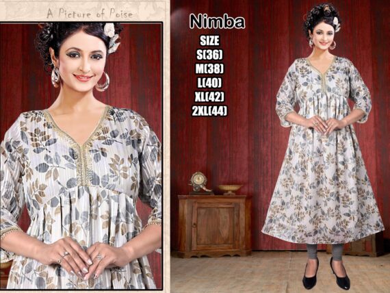 Festive Wear Imported Fabric Western Wear Kurti For Women