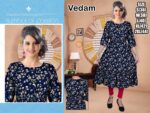 Latest Women's Functional Wear New Ethnic Designer Round Flair Kurtis